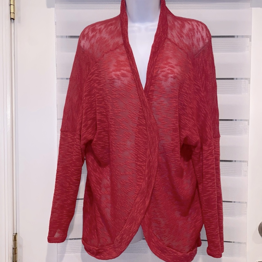 Sheer women's lightweight open summer sweater size medium